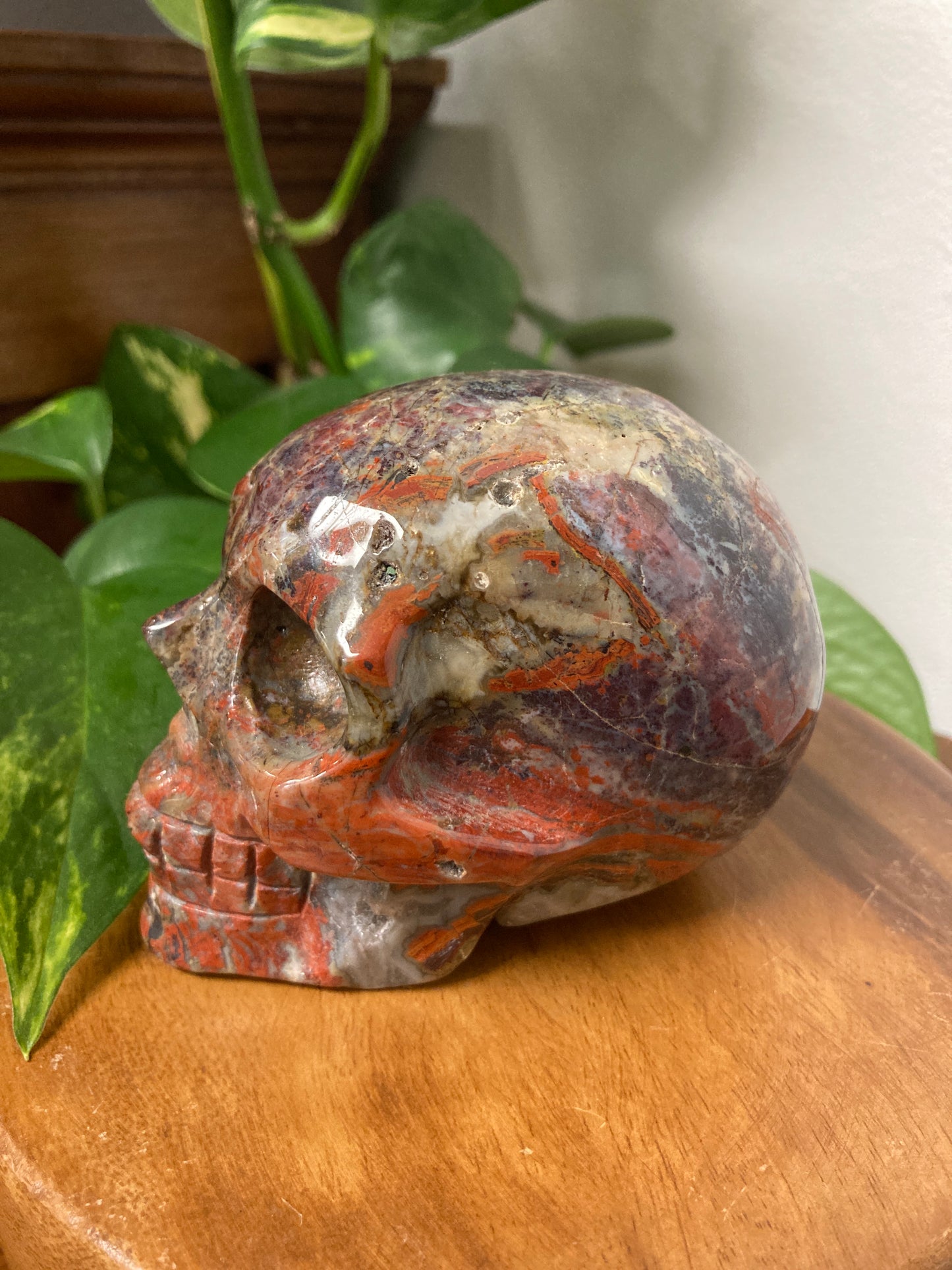 Red Jasper Crystal Skull