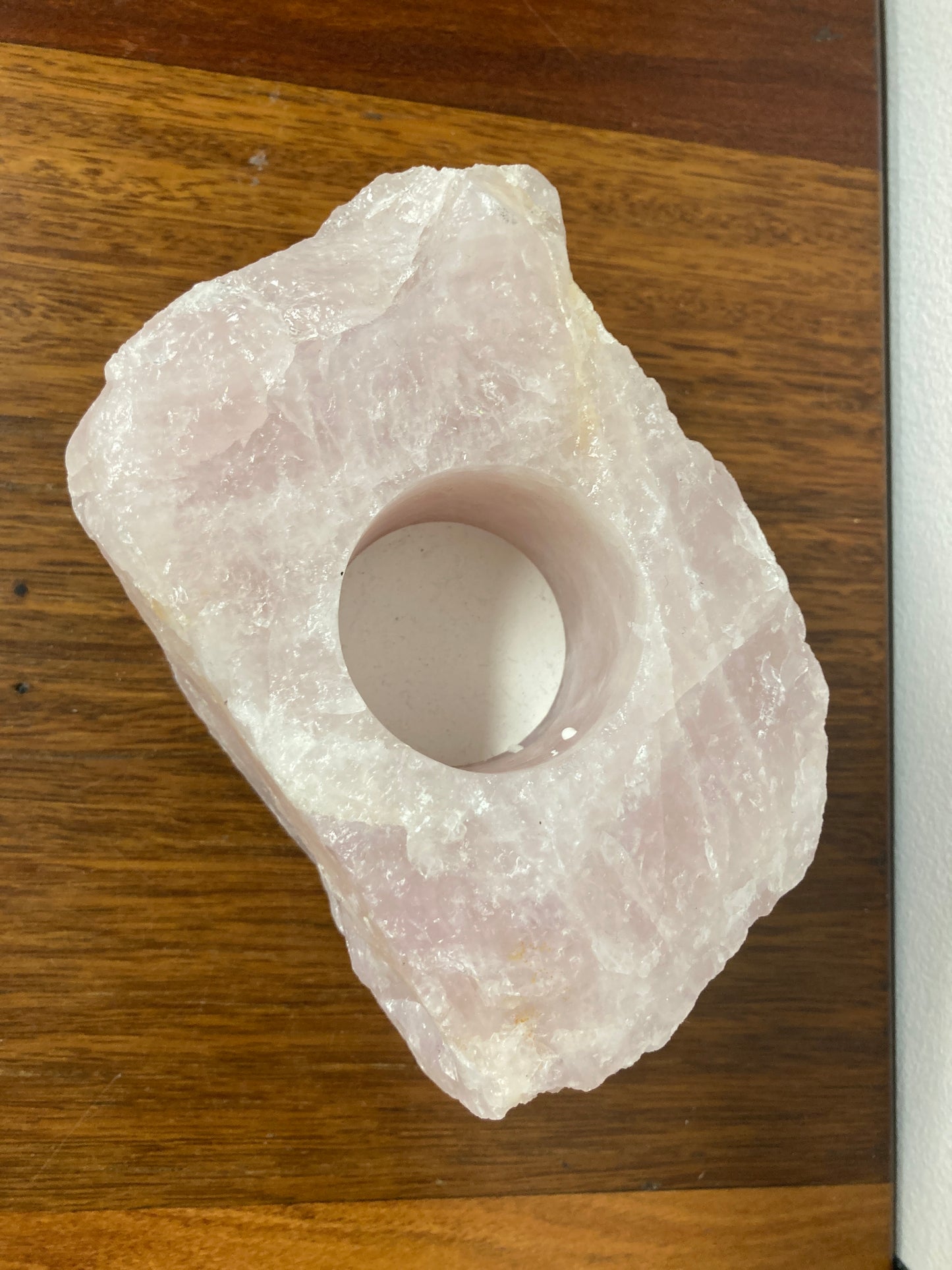 Rose Quartz Tealite Holder