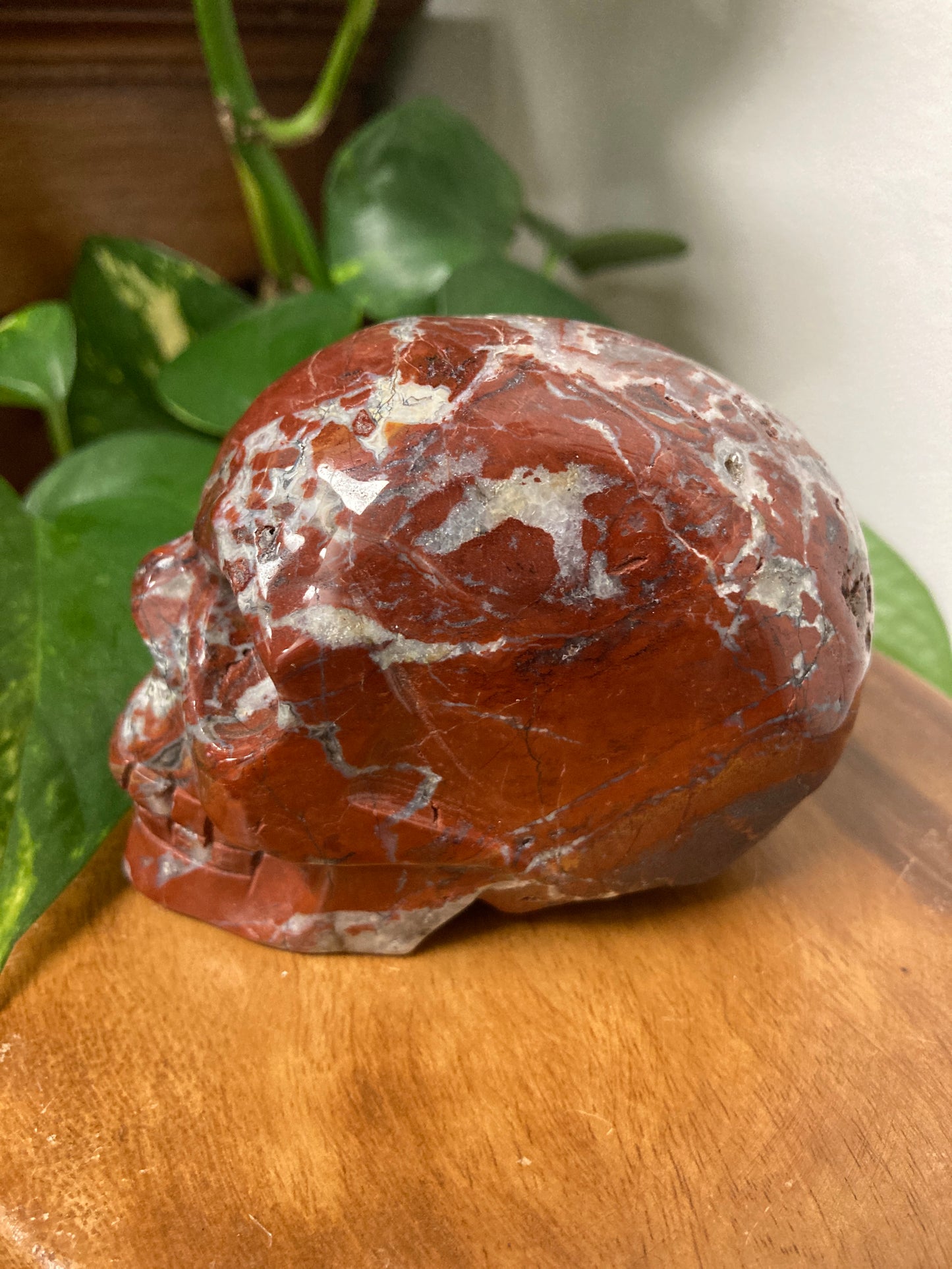 Red Jasper Crystal Skull