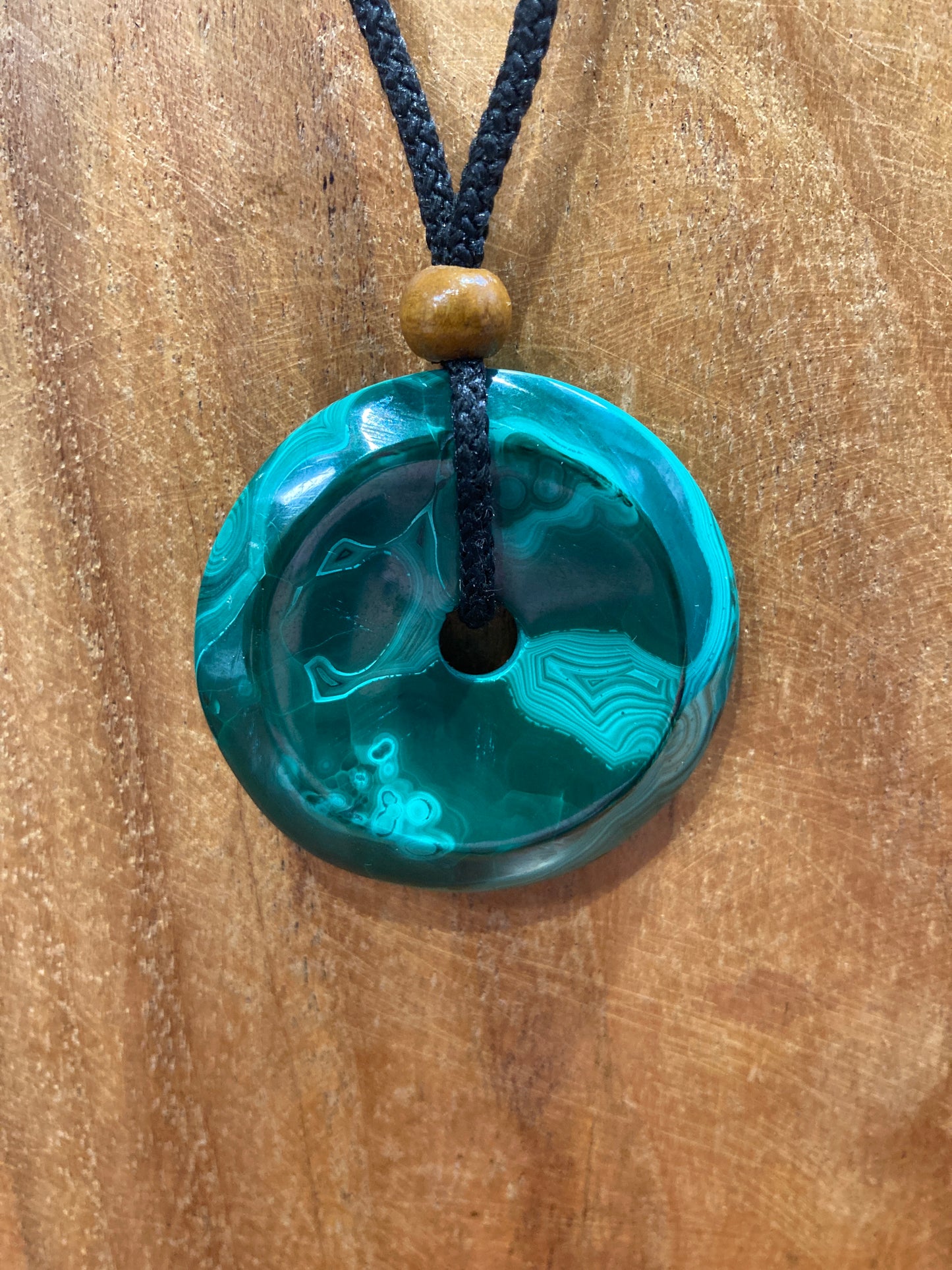Malachite Donut Necklace F