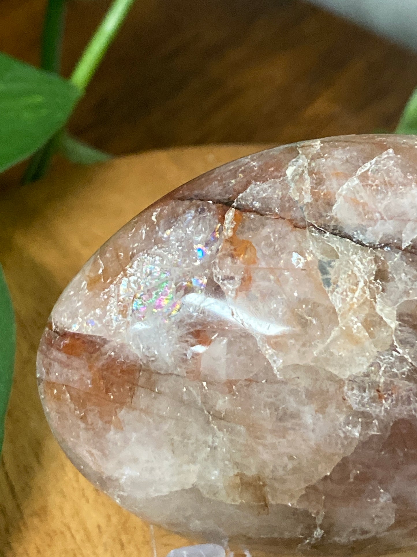Fire Quartz Palmstone