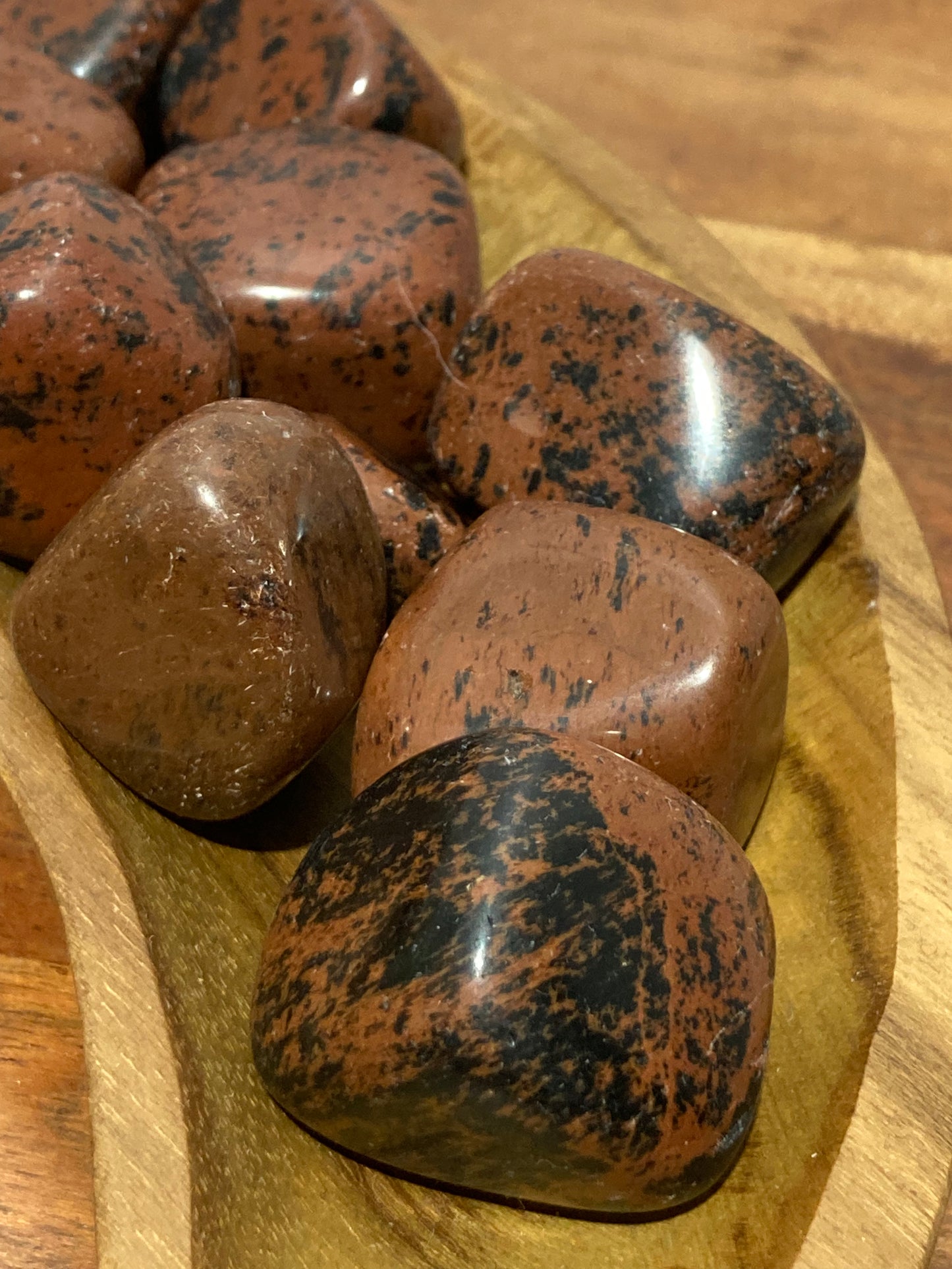 Mahogany Obsidian Tumbles