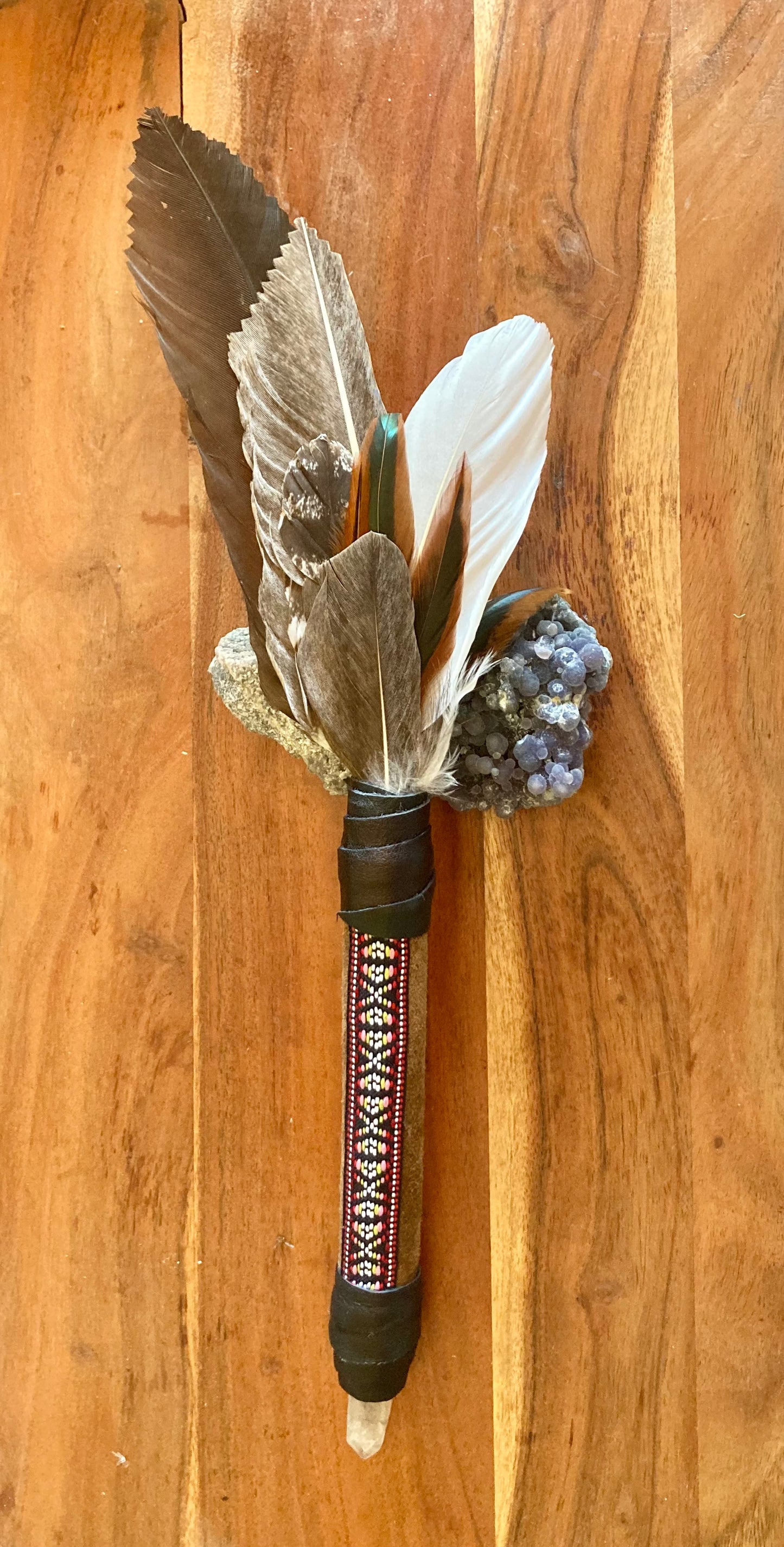 Goose Smudging Fan
