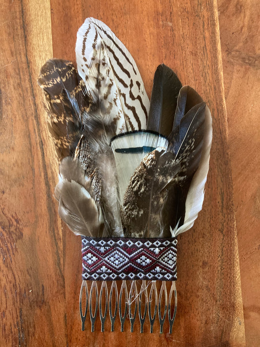 Feathered Hair Comb