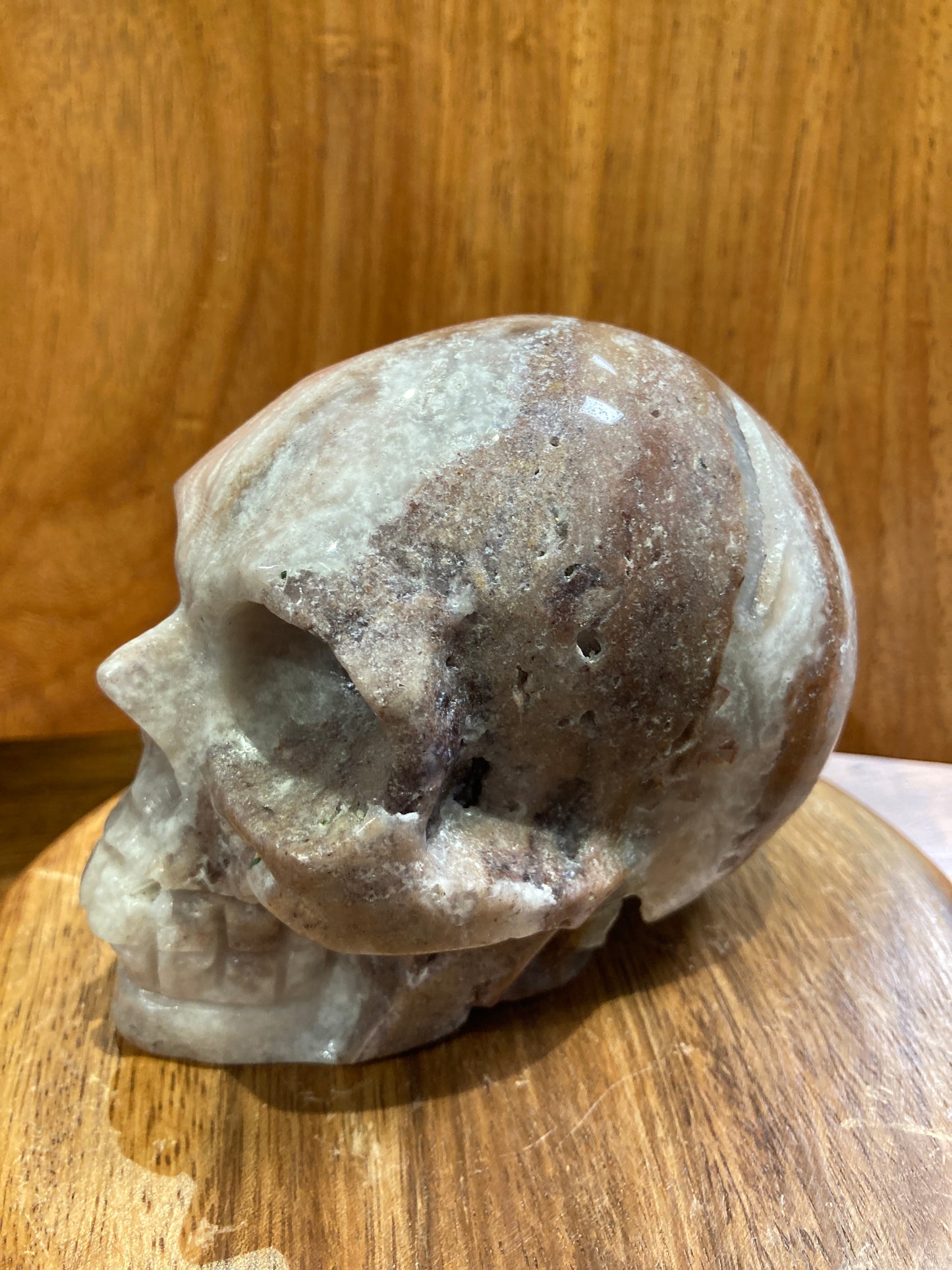 Pink Amethyst Skull