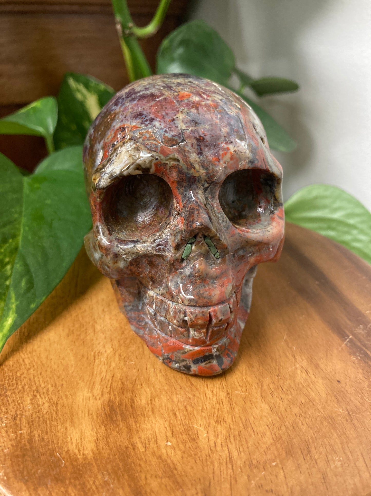 Red Jasper Crystal Skull