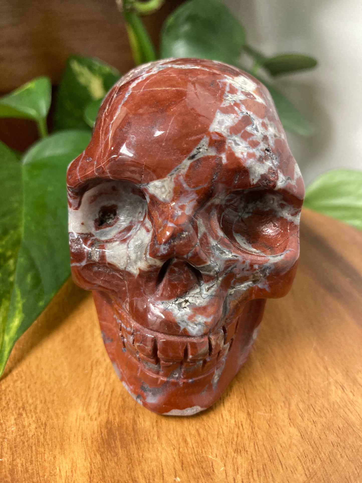 Red Jasper Crystal Skull