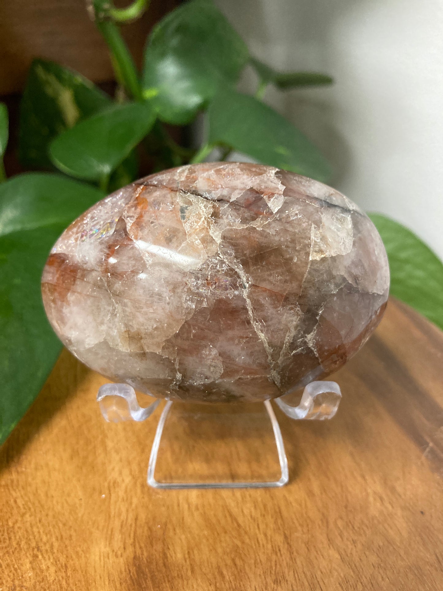 Fire Quartz Palmstone