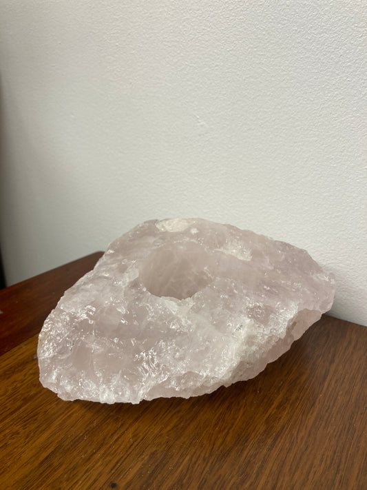Rose Quartz Tealite Holder
