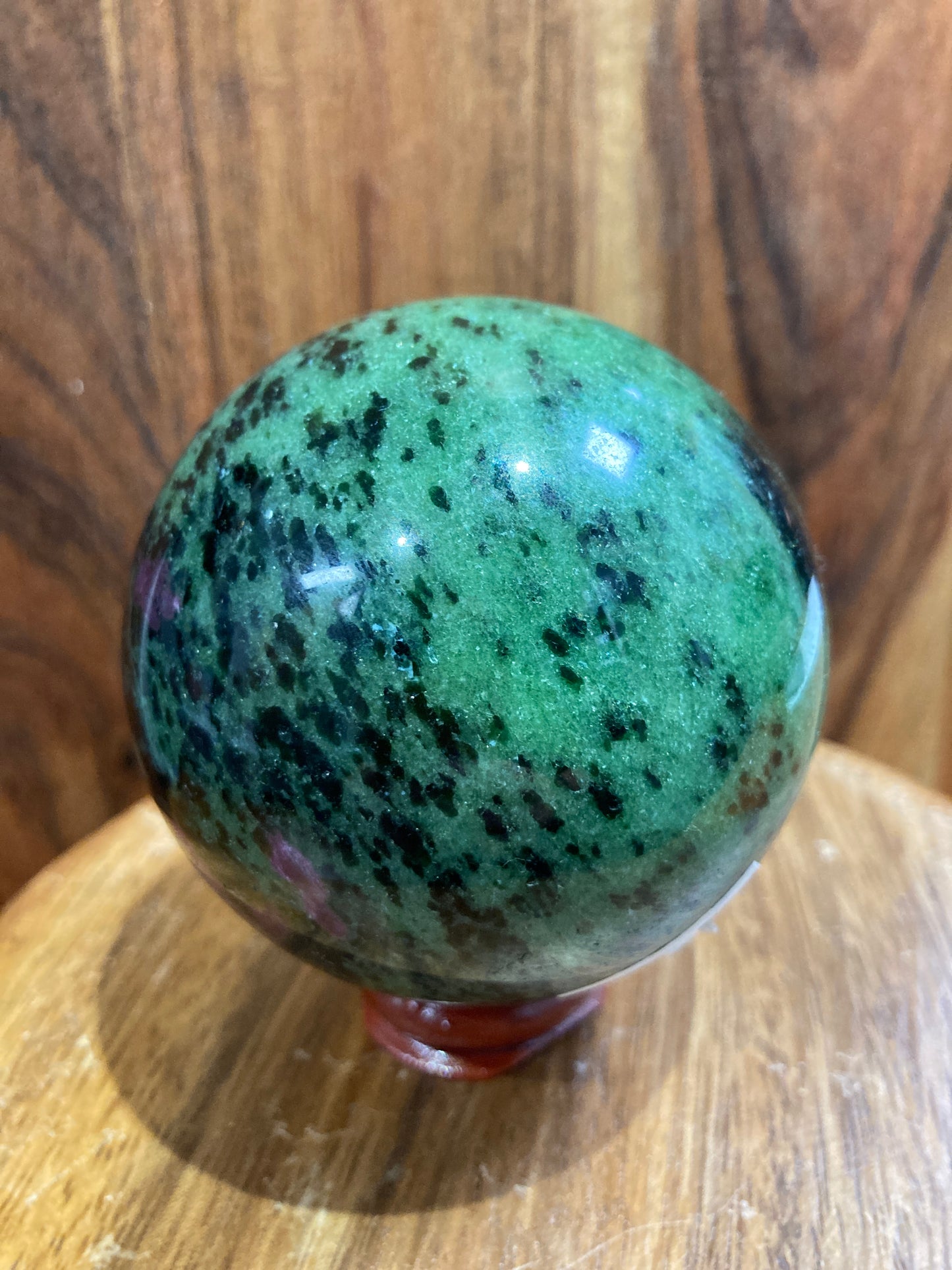 Ruby in Zoisite Sphere