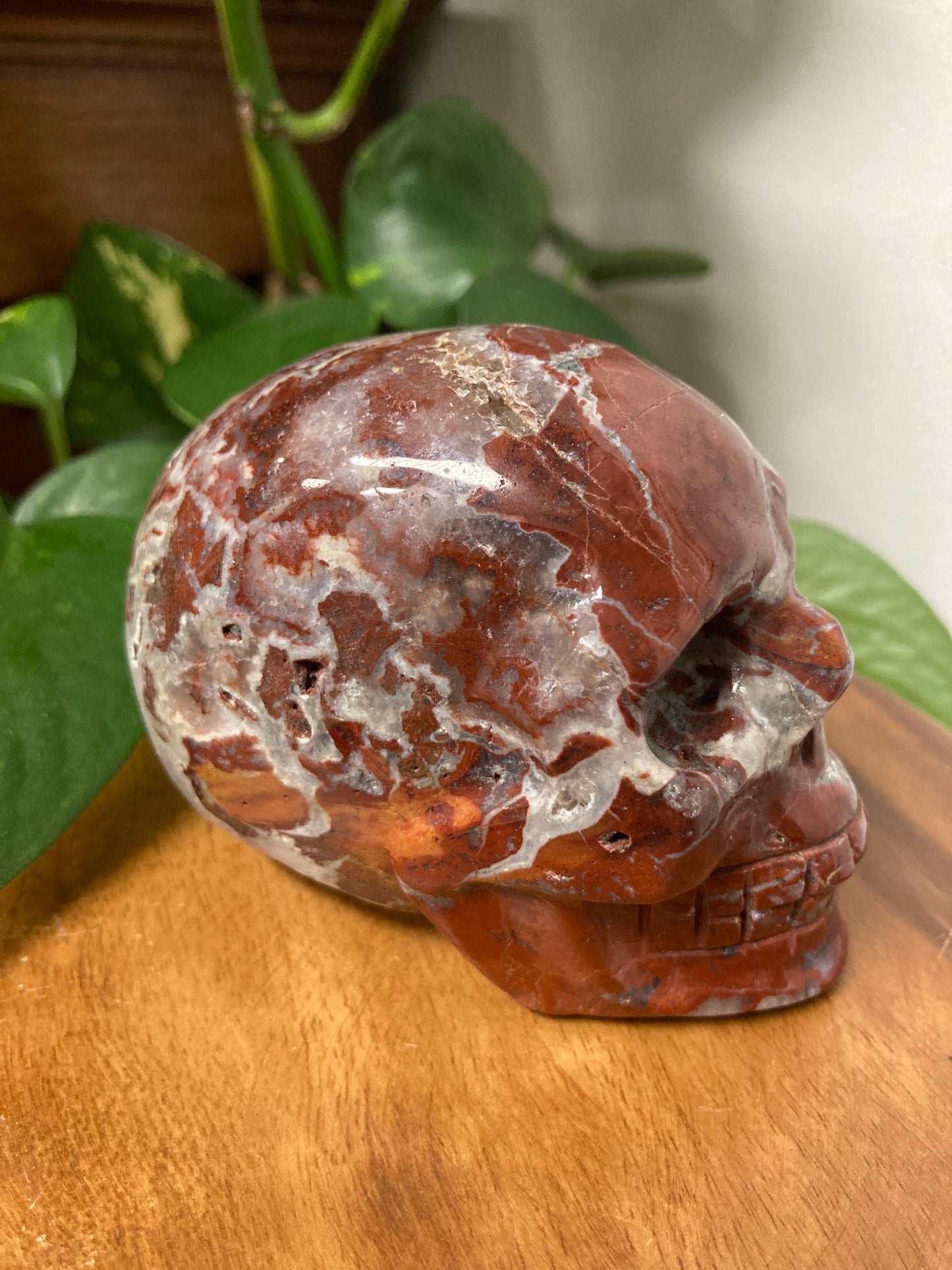 Red Jasper Crystal Skull