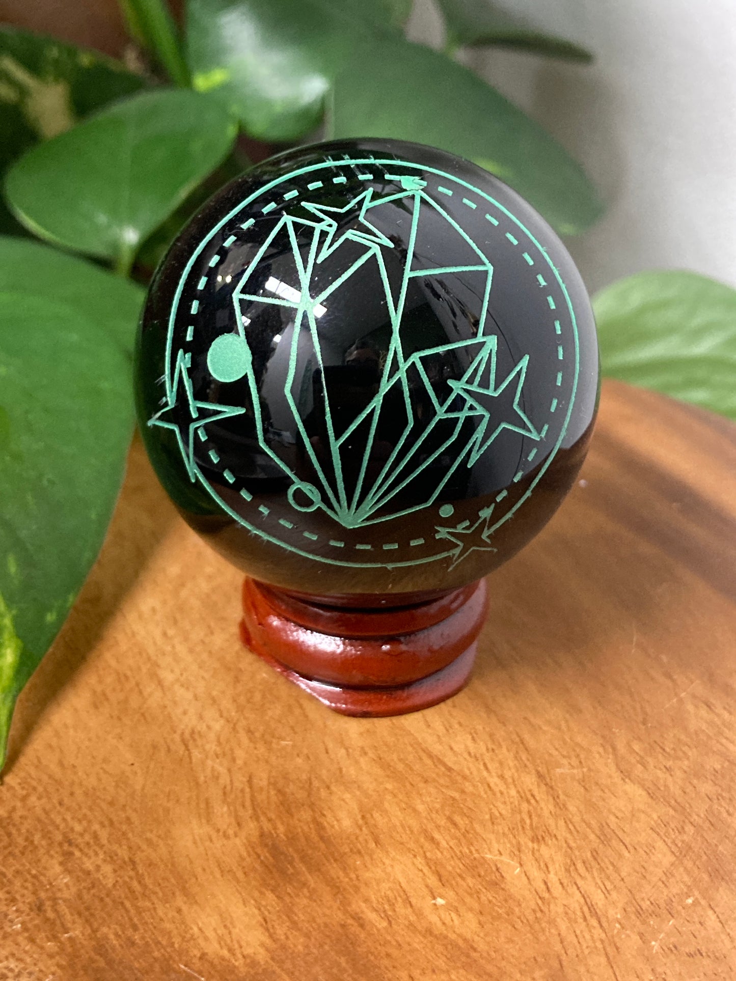 Black Obsidian Sphere B