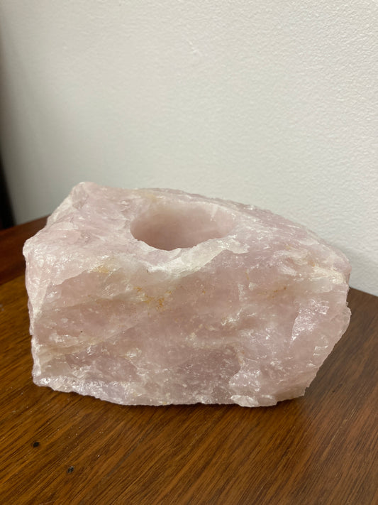 Rose Quartz Tealite Holder