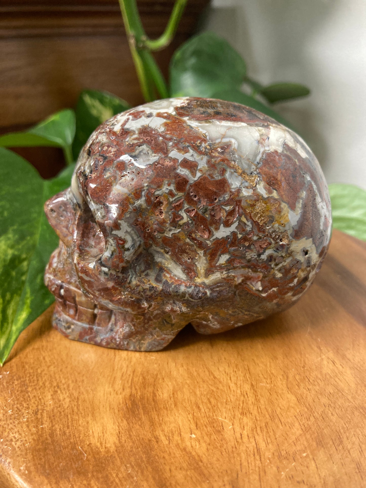 Red Jasper Crystal Skull