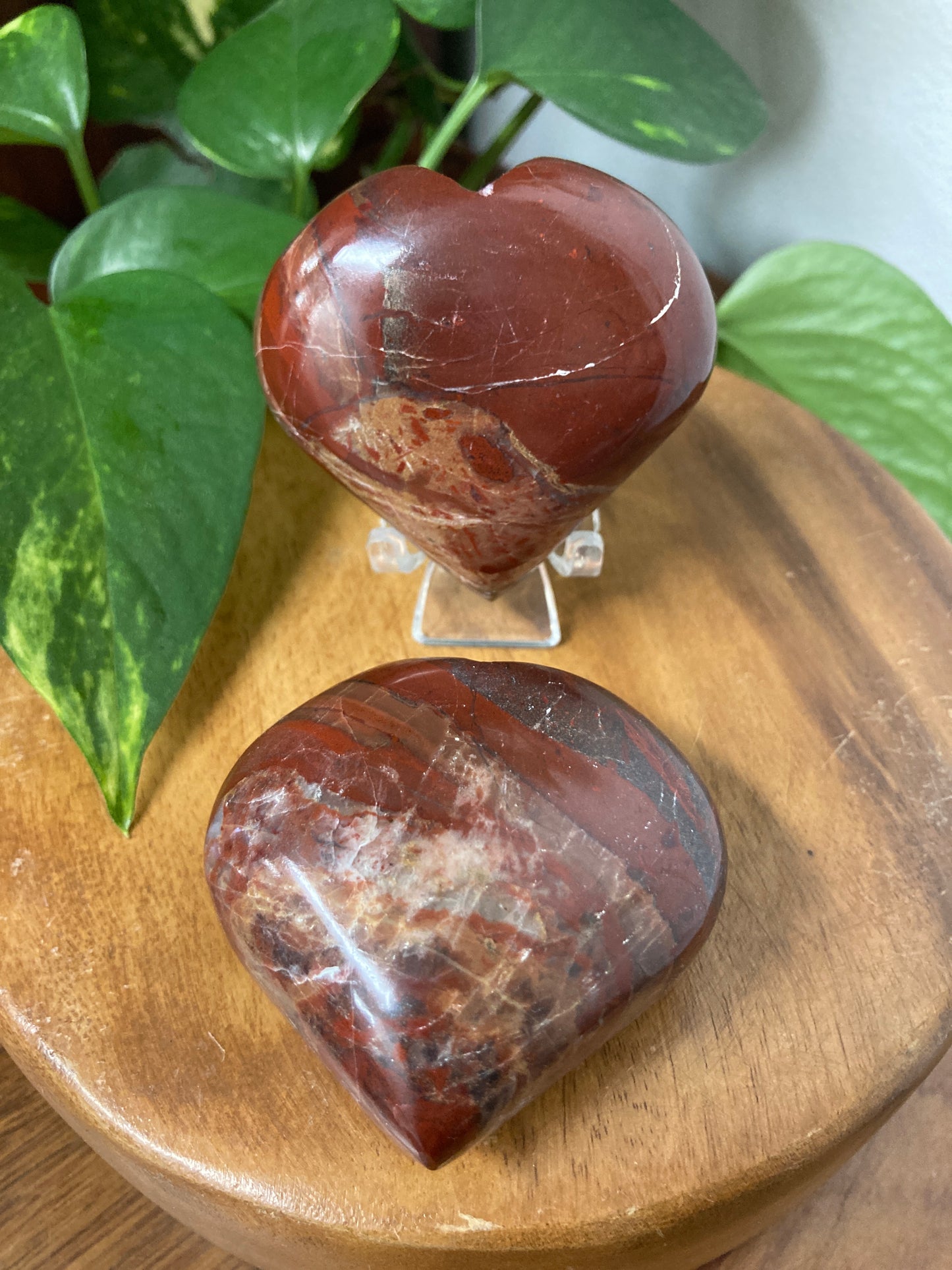 Red Jasper Crystal Heart