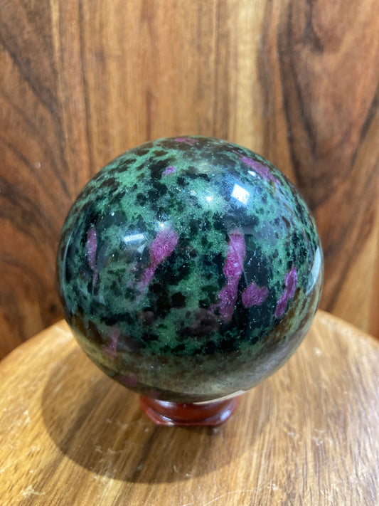 Ruby in Zoisite Sphere