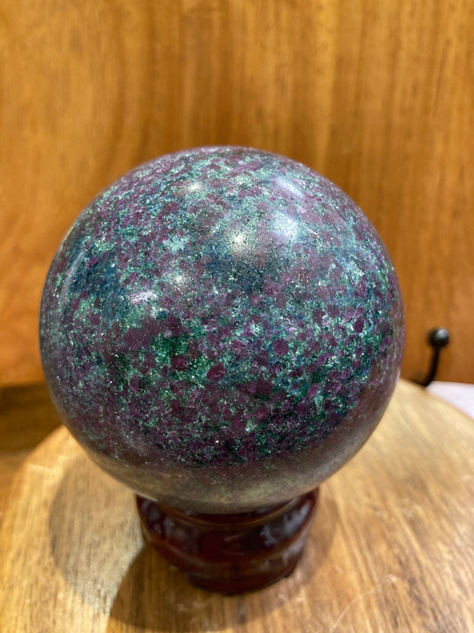 Ruby, Kyanite & Fushite Sphere A