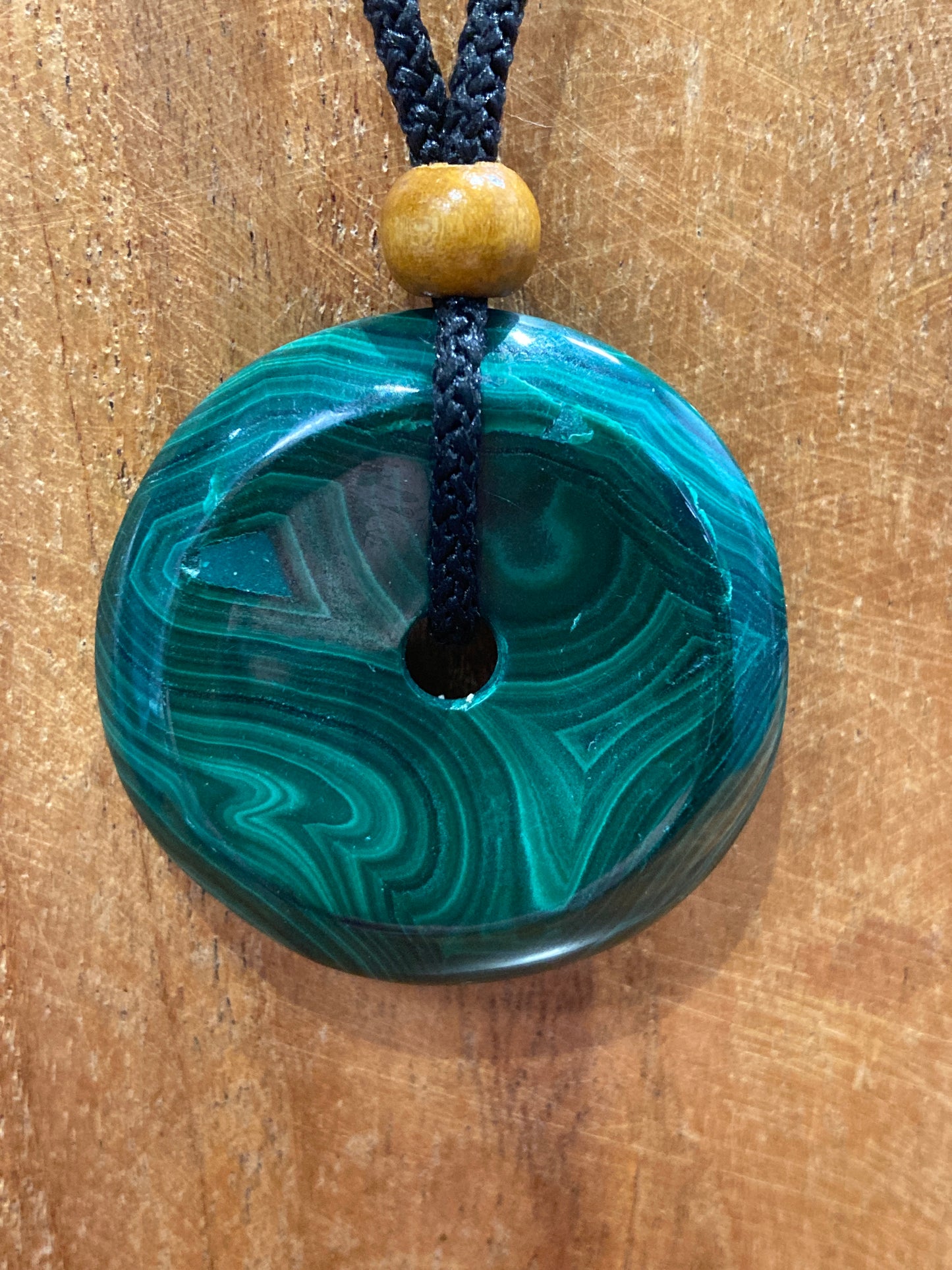 Malachite Donut Necklace A