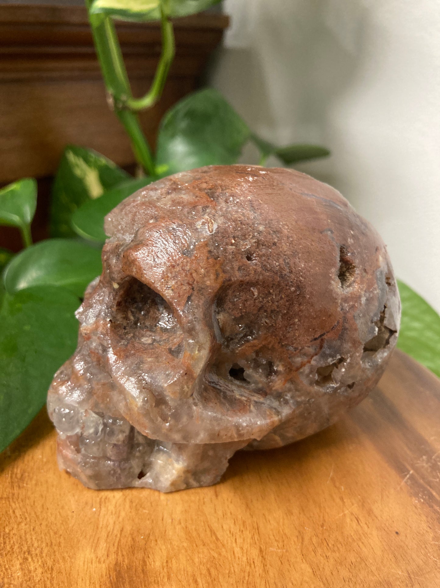 Fire Quartz Skull