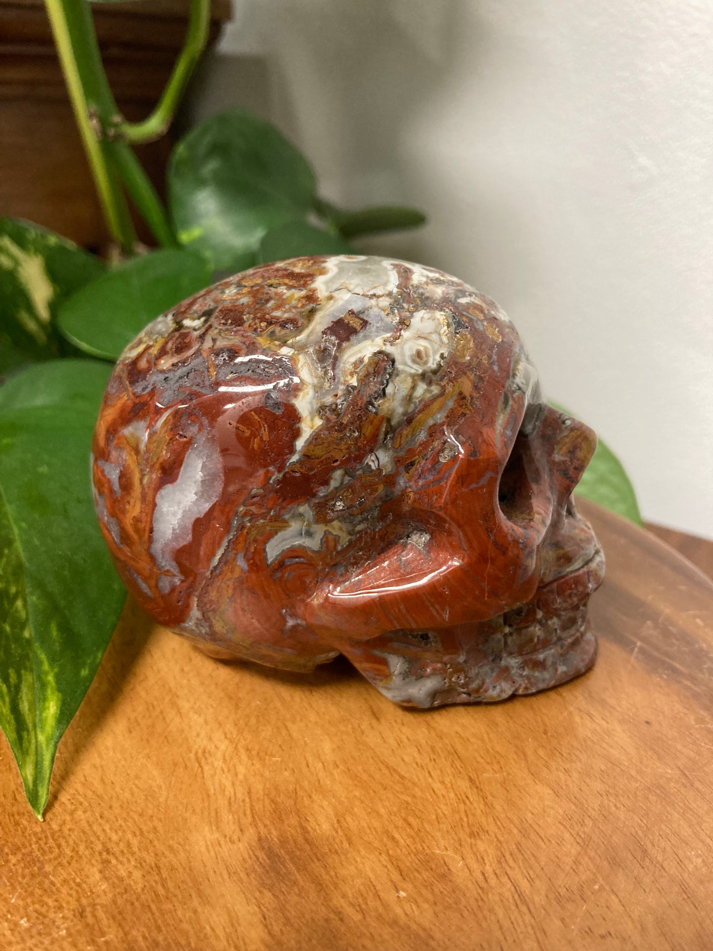 Red Jasper Crystal Skull