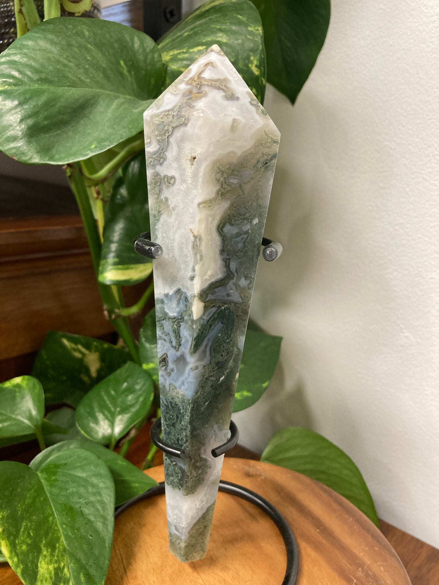 Moss Agate Wand A