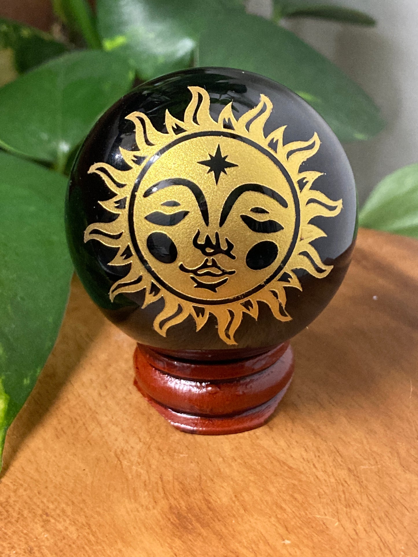 Black Obsidian Sphere C