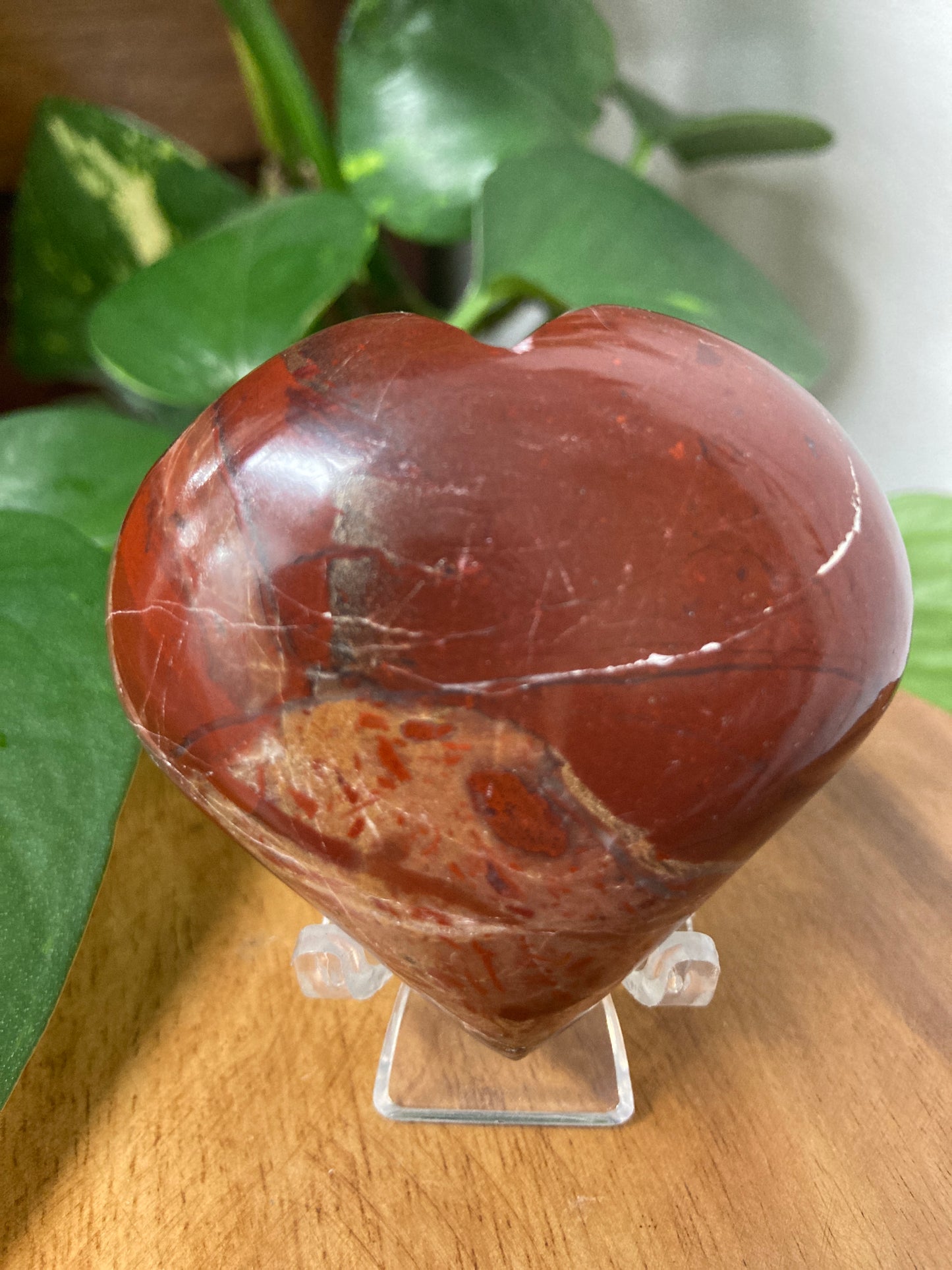 Red Jasper Crystal Heart