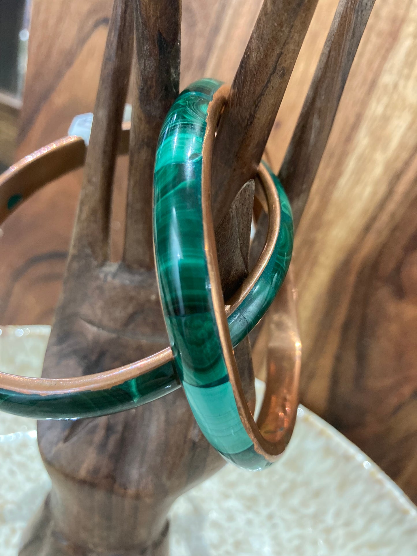 Malachite & Copper Bracelet