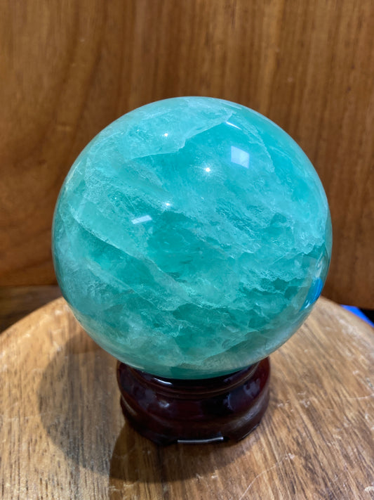 Green Fluorite Sphere