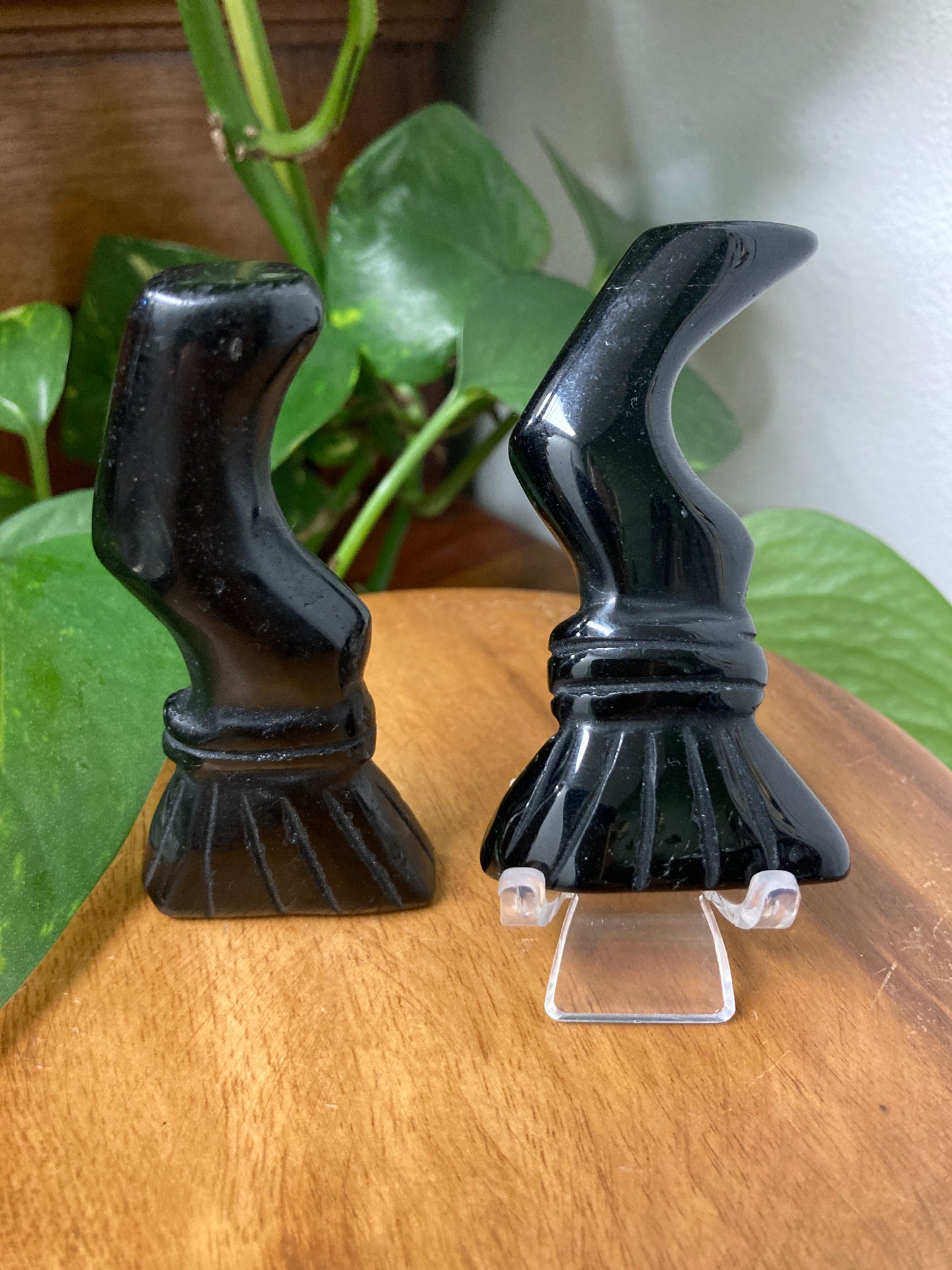 Black Obsidian Broomstick
