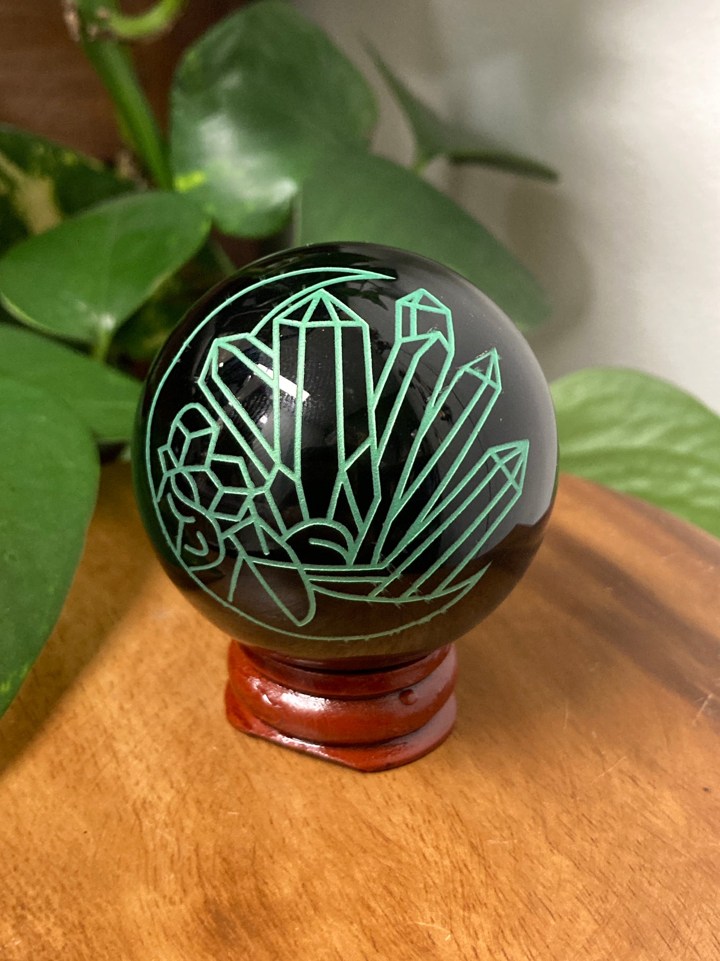 Black Obsidian Sphere A