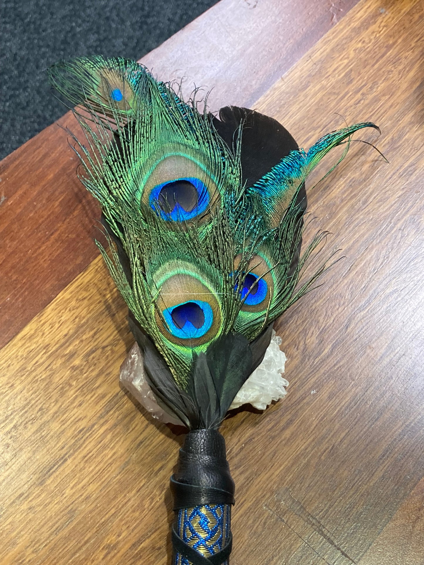 Peacock Smudging Fan