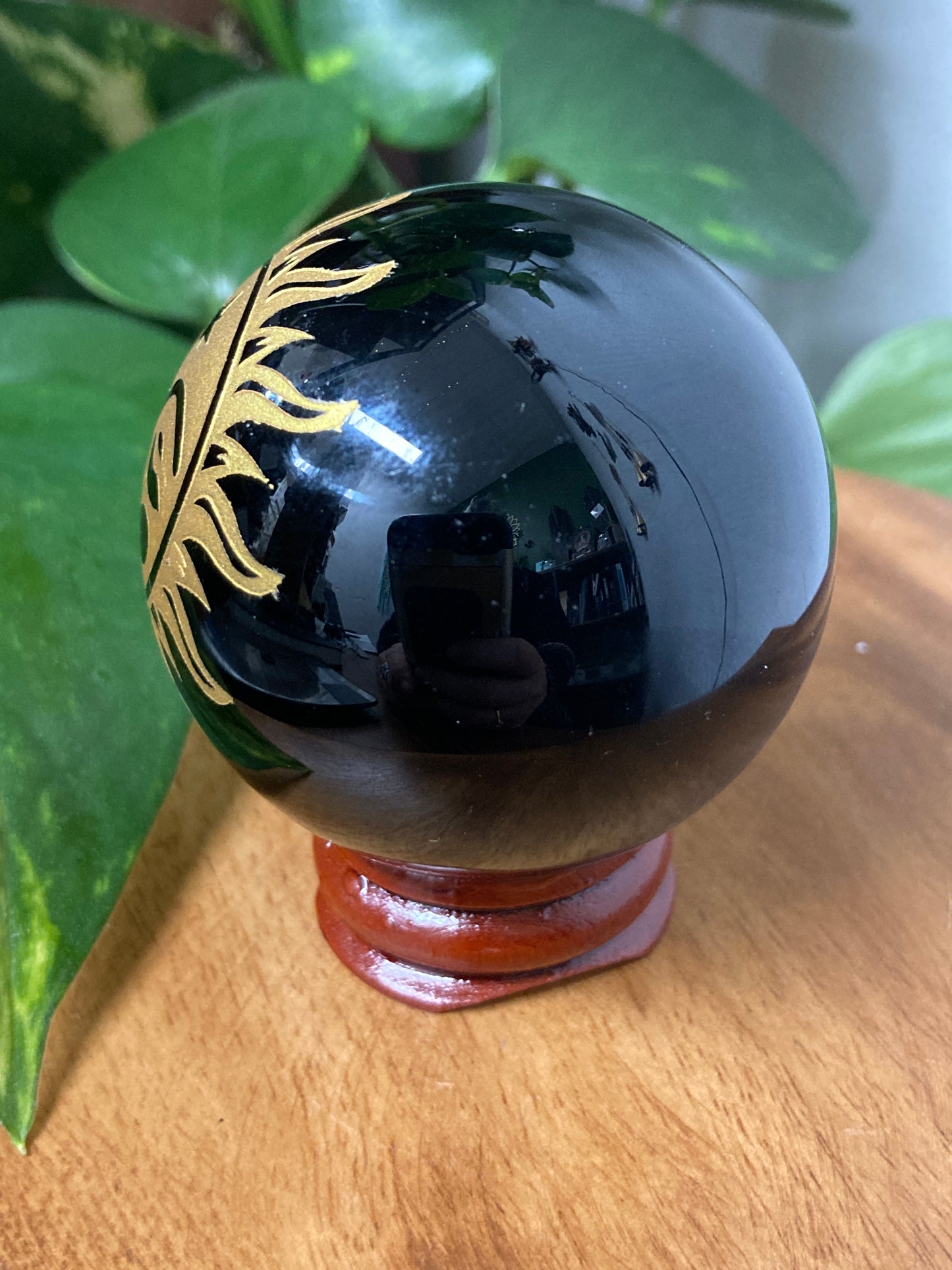 Black Obsidian Sphere C