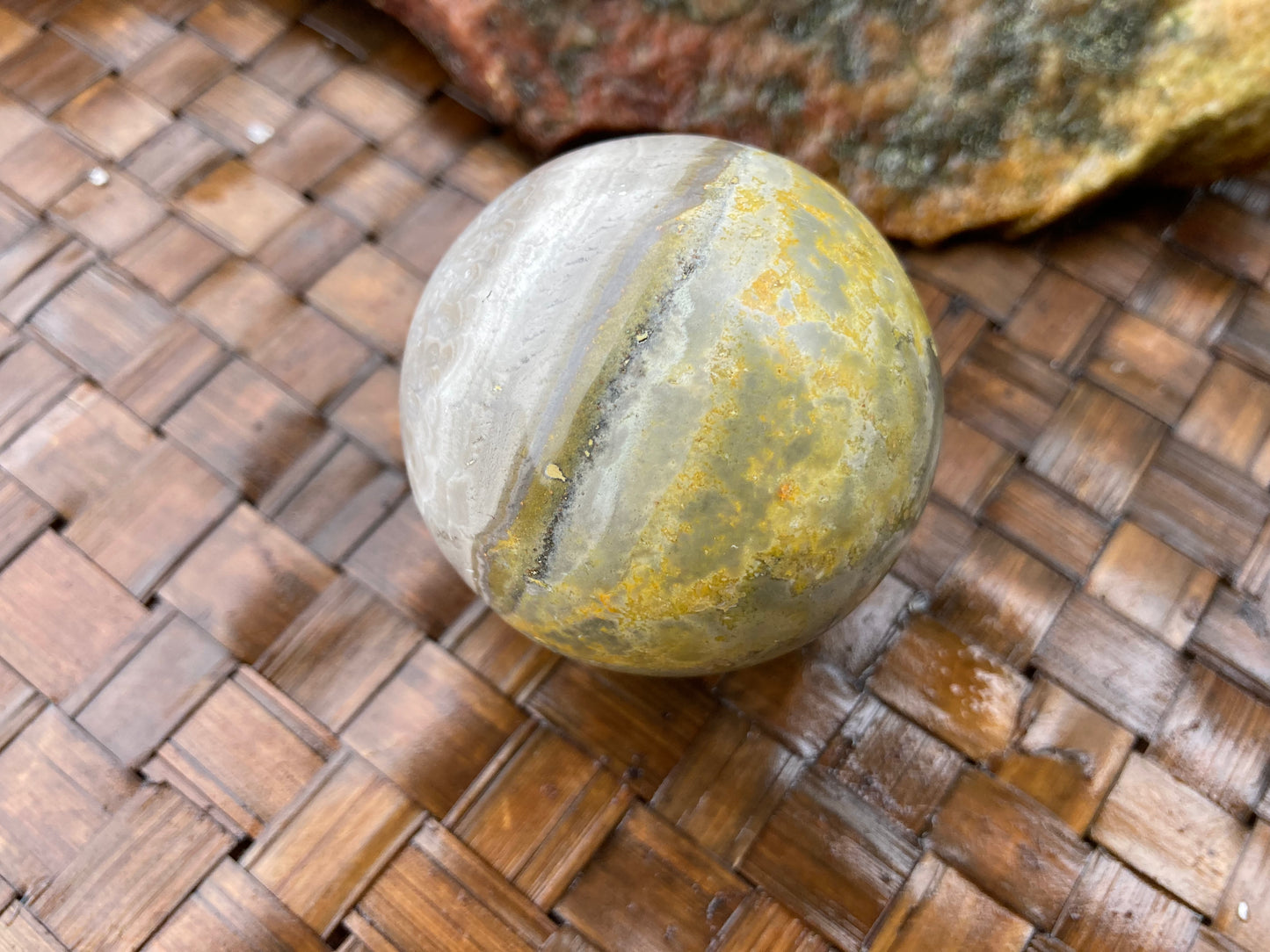 Bumblebee Jasper Sphere