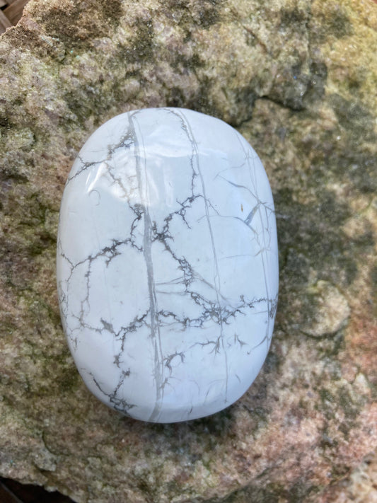 White Howlite Palm Stones
