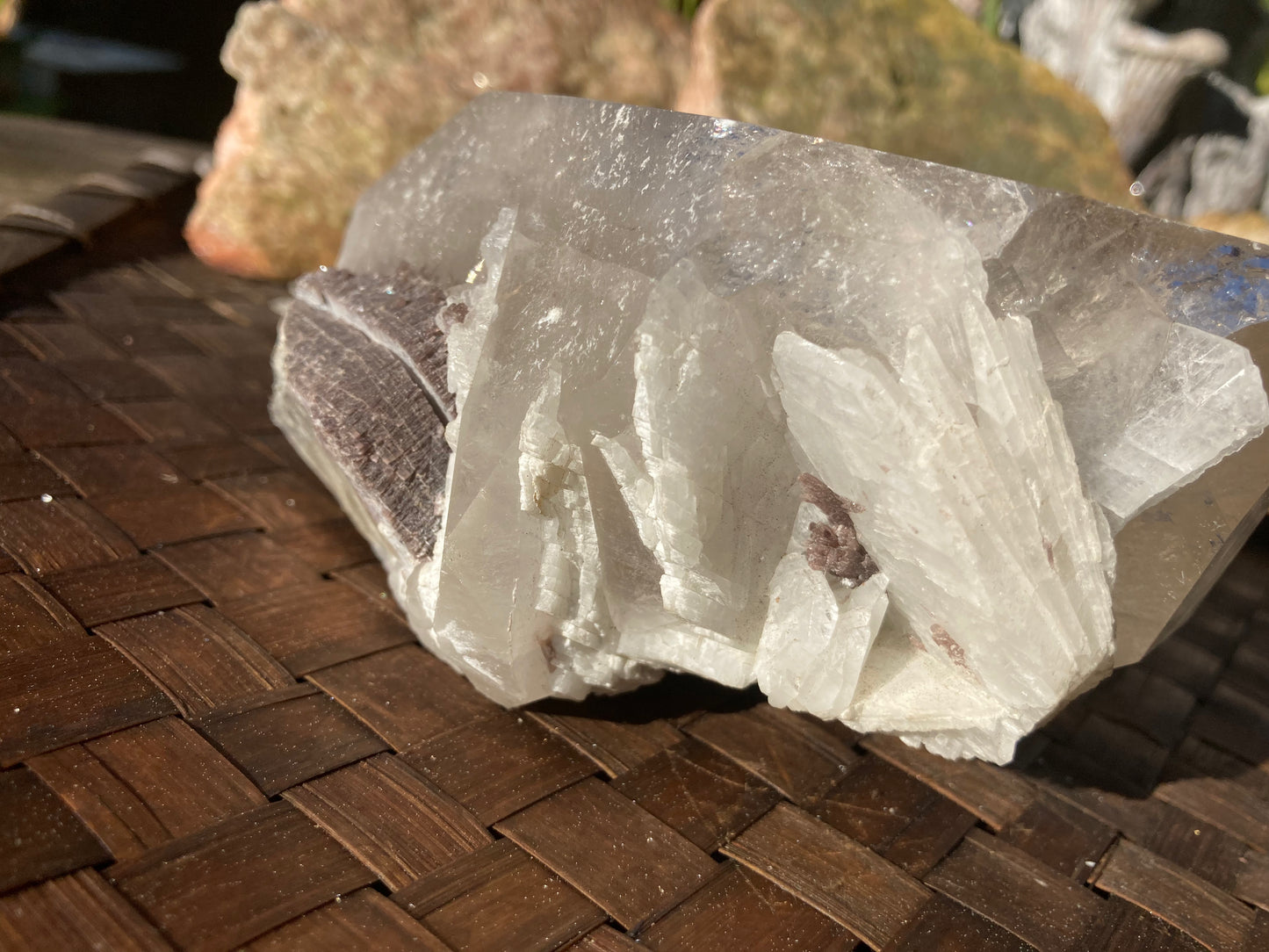 Smokey Quartz with Mica Point